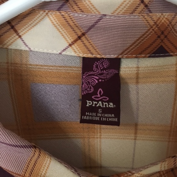 70s vibe Prana plaid shirt dress/tunic - Picture 4 of 8